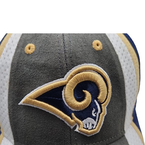 Los Angeles Rams Hat Cap Flex Fit Ball Cap Reebok NFL Football Mens - Picture 2 of 8